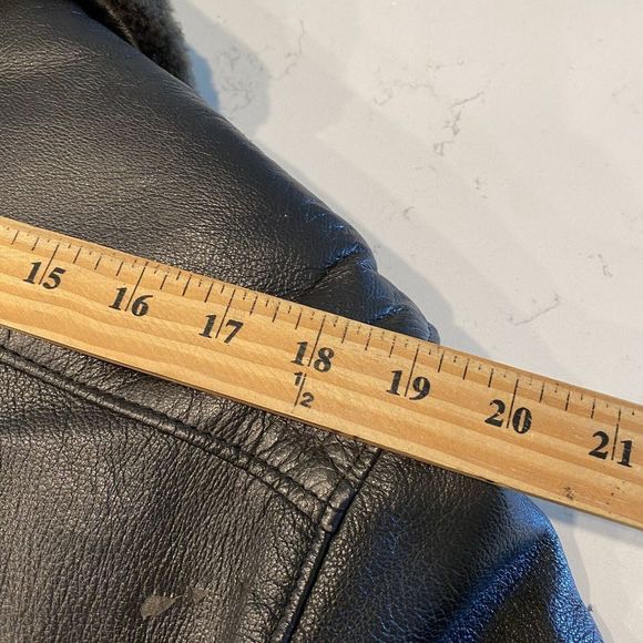 Vintage L.L. Bean Brown Leather Jacket Bummer A-2 G-1  - Picture 13 of 14